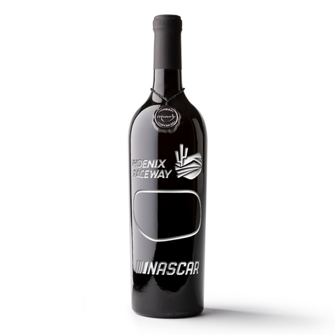Phoenix Raceway Etched Wine