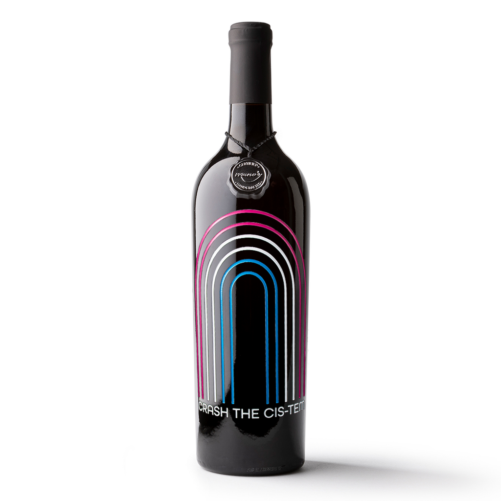 Crash the Cis-tem Etched Wine