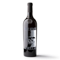 Pittsburg State University Etched Wine Bottle