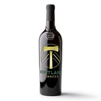 Portland Timbers Logo Etched Wine