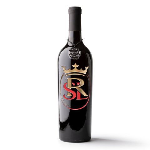 Real Salt Lake Circle Logo Etched Wine