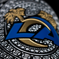 Los Angeles Rams Commemorative Ring Etched Wine