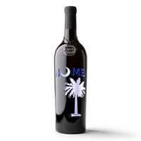 South Carolina Home Etched Wine Bottle
