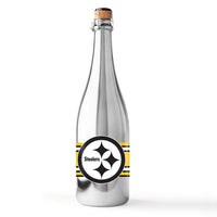 Pittsburgh Steelers Metallic Silver Bubbly