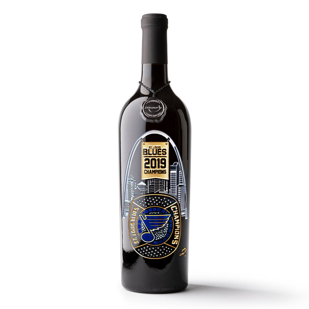 STL Blues 2019 Limited Edition Ring Etched Wine