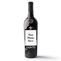 New Orleans Saints Custom Photo Frame Labeled Wine