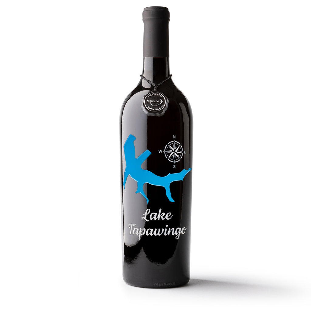 Lake Tapawingo Etched Wine