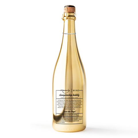 Tampa Bay Bucs 2020 Champions Metallic Gold Bubbly