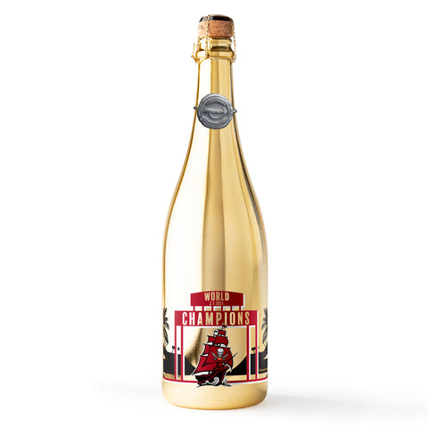 Tampa Bay Bucs 2020 Champions Metallic Gold Bubbly