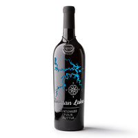 Truman Lake Custom Etched Wine