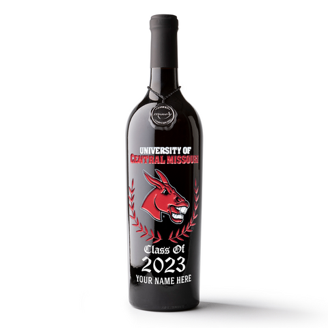 UCM Custom Alumni Etched Wine
