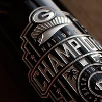 Georgia 2022 National Champions Logo Display Bottle