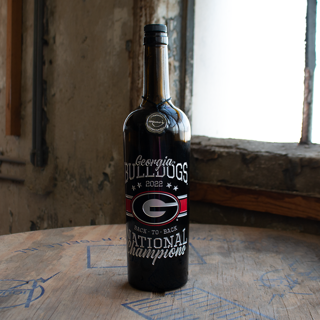 Georgia 2022 National Champions Back to Back Display Bottle