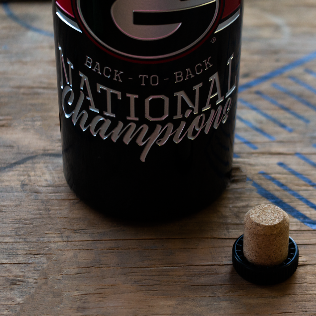 Georgia 2022 National Champions Back to Back Display Bottle