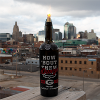 How 'Bout Them Dawgs National Champions Etched Display Bottle