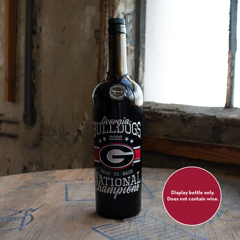 Georgia 2022 National Champions Back to Back Display Bottle