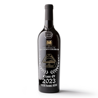 University of Northern Colorado Custom Alumni Etched Wine Bottle