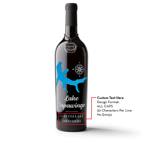 Lake Tapawingo Custom Etched Wine