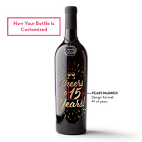 Cheers To Your Years Custom Etched Wine Bottle