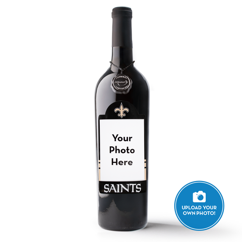 New Orleans Saints Custom Photo Frame Labeled Wine
