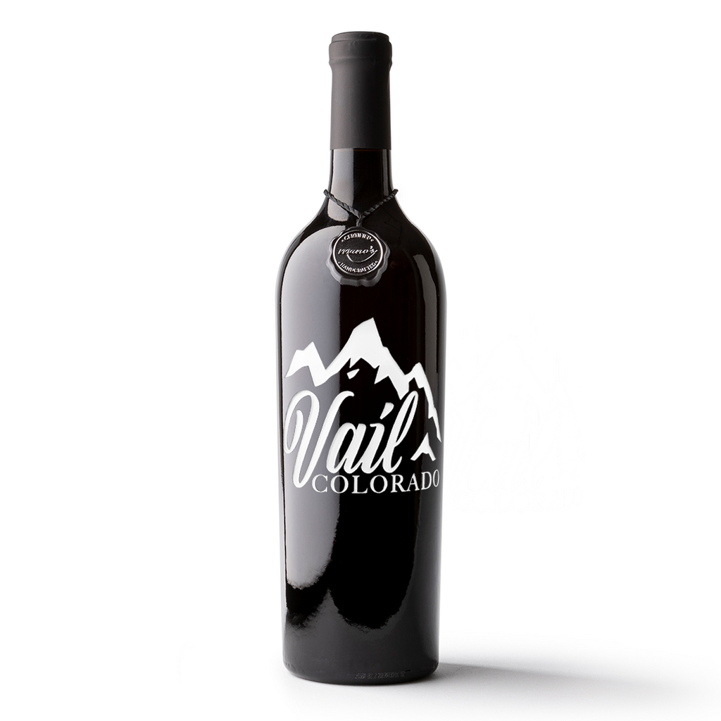 Vail Colorado Etched Wine