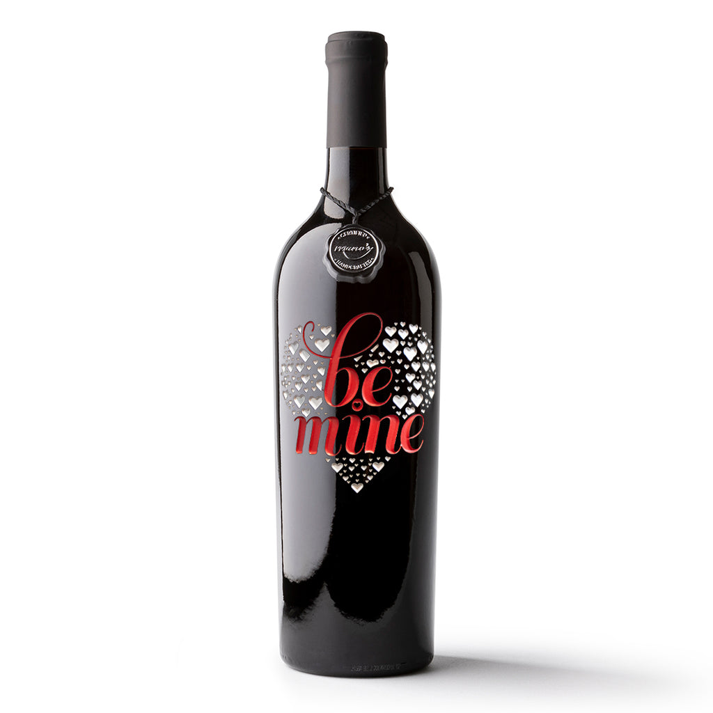 Be Mine Etched Wine
