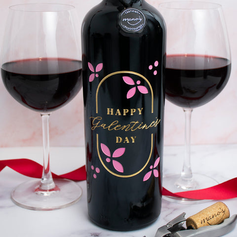 Galentine's Day Etched Wine