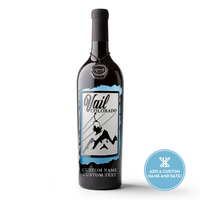 Vail Colorado Custom Poster Etched Wine