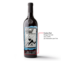 Vail Colorado Custom Poster Etched Wine