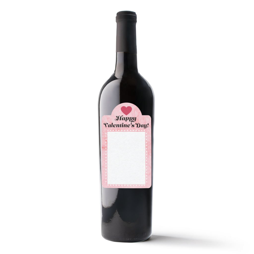 Valentines Custom Photo Label Wine