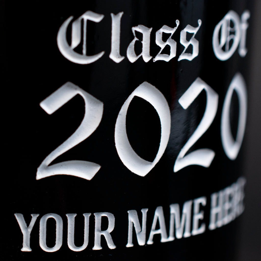 Wichita State University Custom Alumni Etched Wine Bottle