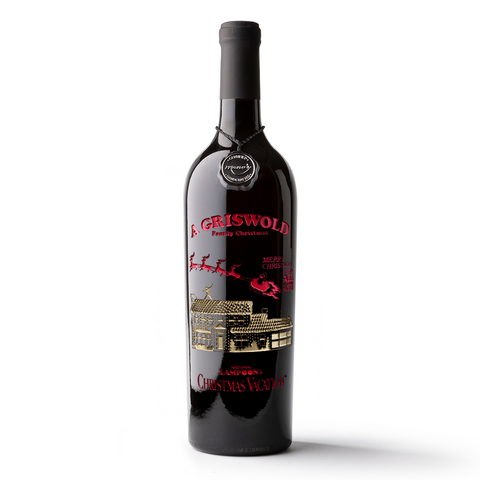 Christmas Vacation House Etched Wine