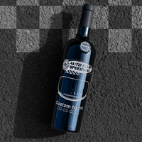 Auto Club Speedway Custom Name Etched Wine