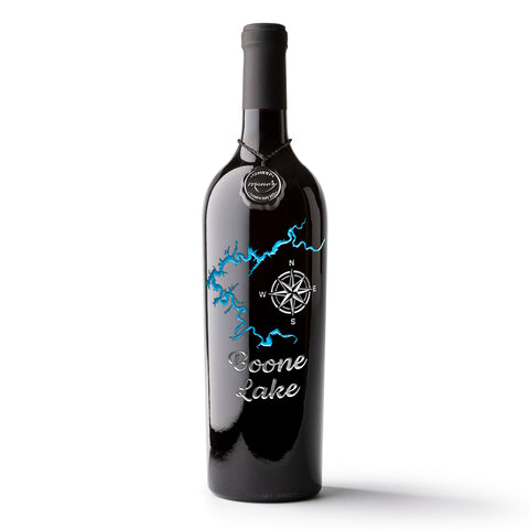 Boone Lake Etched Wine