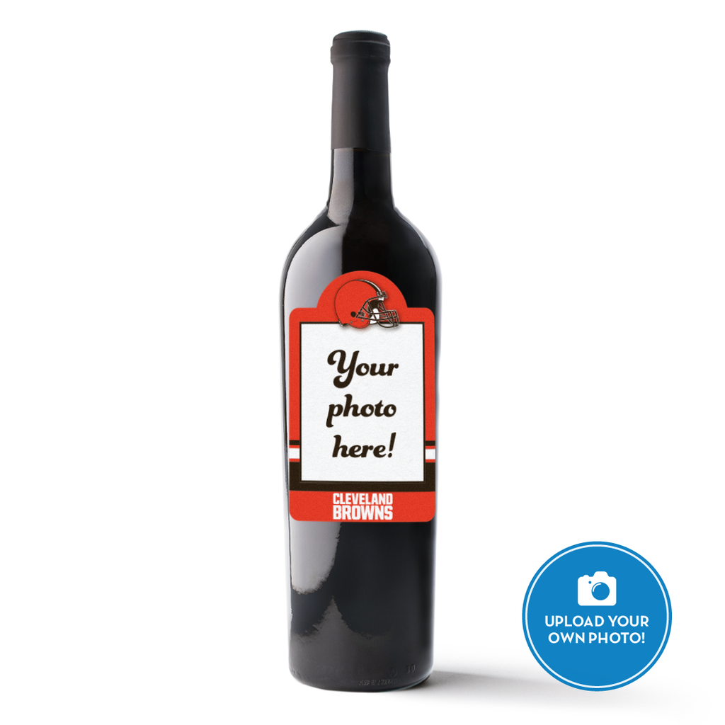 Cleveland Browns Custom Photo Frame Labeled Wine