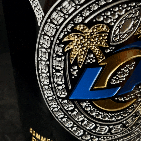Los Angeles Rams Commemorative Ring Etched Wine