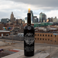 Georgia 2021 National Champions Logo Etched Display Bottle