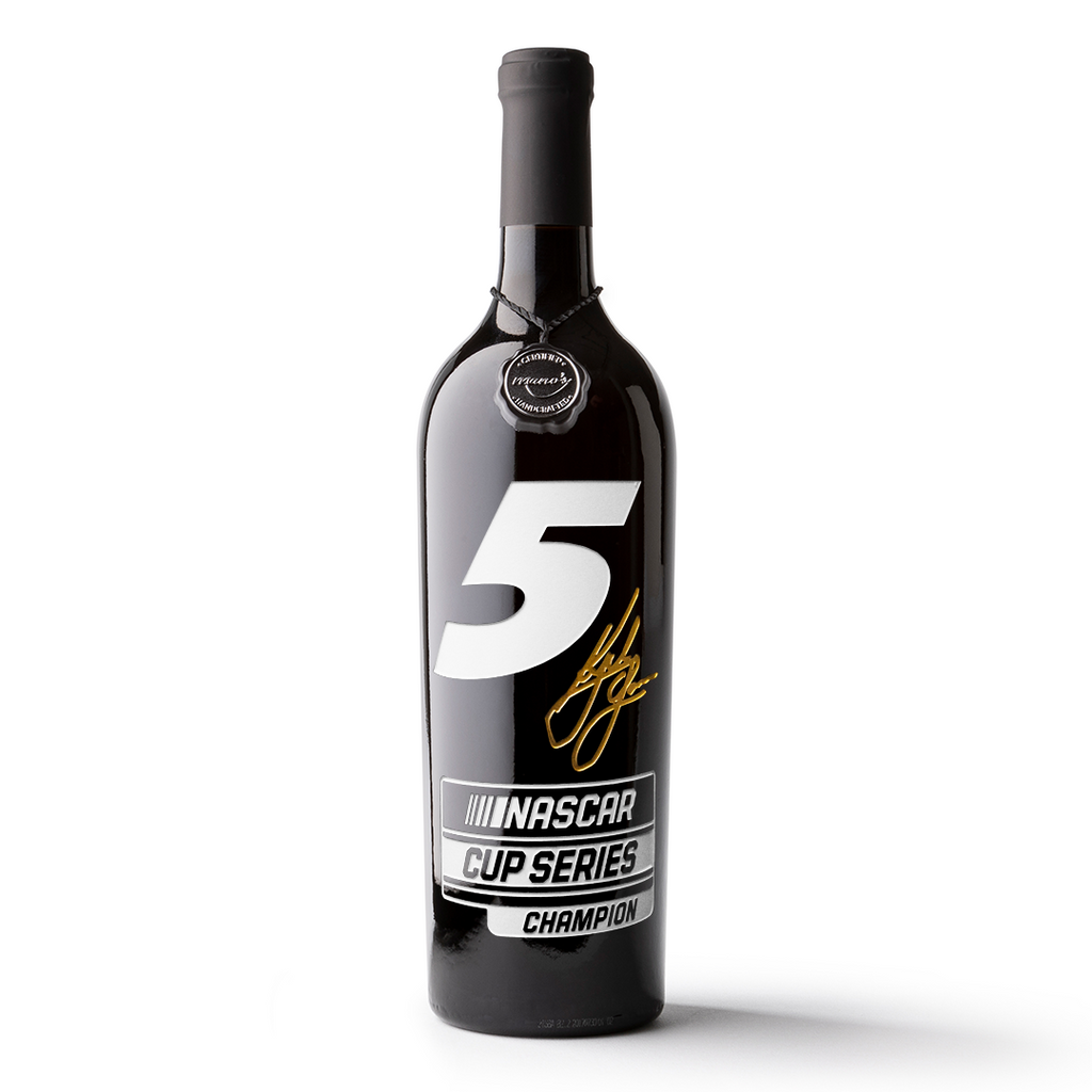 #5 Kyle Larson Cup Series Champion Etched Wine