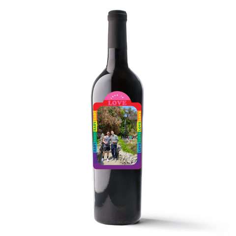 Pride Custom Photo Label Wine