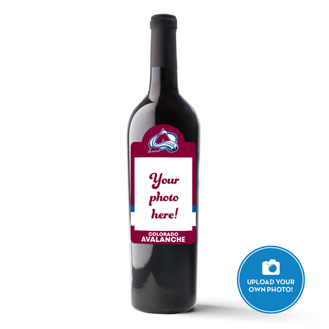 Colorado Avalanche Custom Photo Label Wine