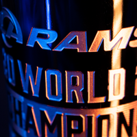 Los Angeles Rams 2021 Champions Stripes Etched Wine