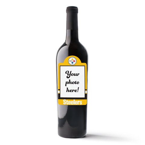Pittsburgh Steelers Custom Label Wine