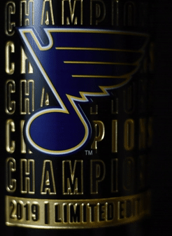 STL Blues 2019 Champions Etched Wine